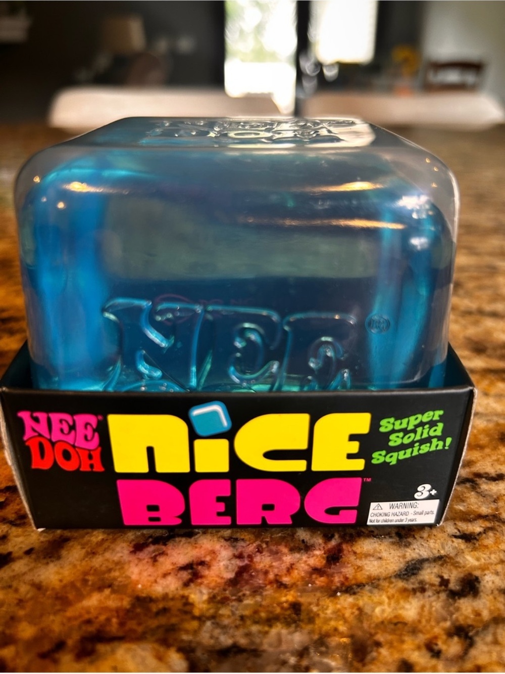 Needoh Nice Berg Blue Super Squish Toy. New. Authentic.